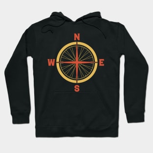 Bike tire compass Hoodie